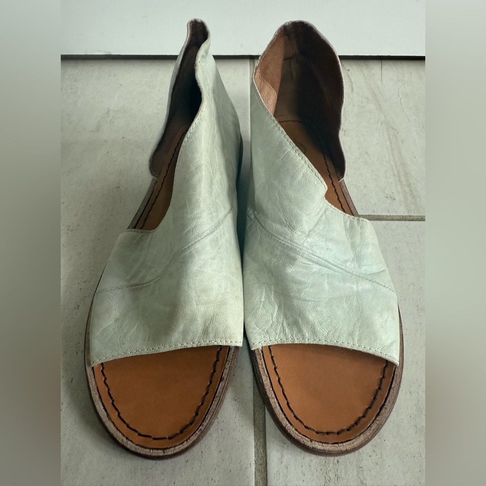 Free People mont blanc sandals green size 38